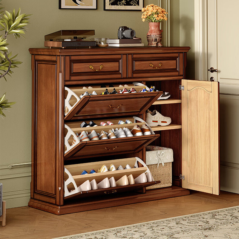 Rangement à chaussures de luxe américain, Brun