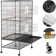 Sevigny 37.2'' Flat Top Flight Cage with Wheels