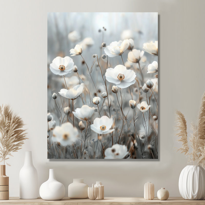 Napfle - Art mural sur toile florale, H 20 po x l 12 po, Toile tendue, Ne s’applique pas