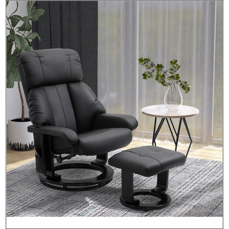 Fauteuil inclinable avec repose-pieds, fauteuil inclinable avec massage par vibration, similicuir