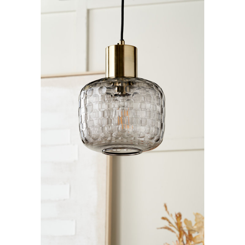 Camille 1 - Light Brushed Gold Pendant