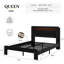 Full Size, Wood Platform Bed Frame-683097275-683097274