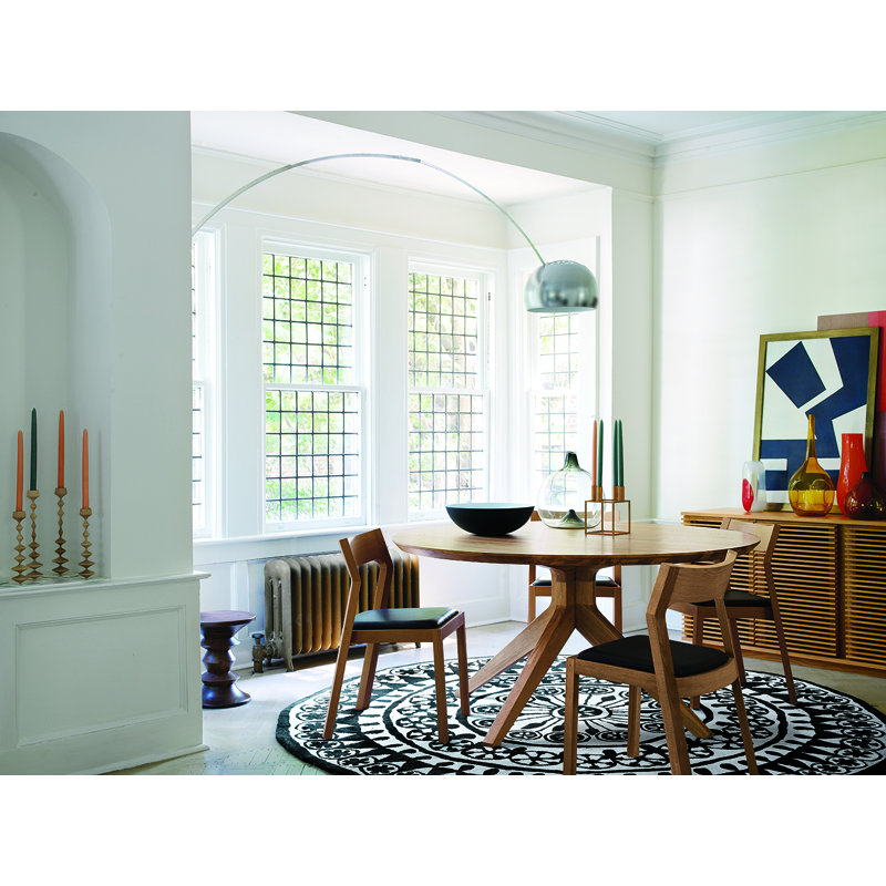 Cross Round Solid Oak Dining Table