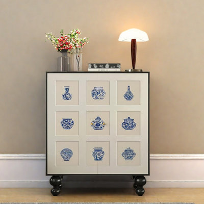 Simple Modern Solid Wood Console Cabinet