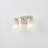 2-light Vanity Light With Clear Ribbed Glass Shade-647891125