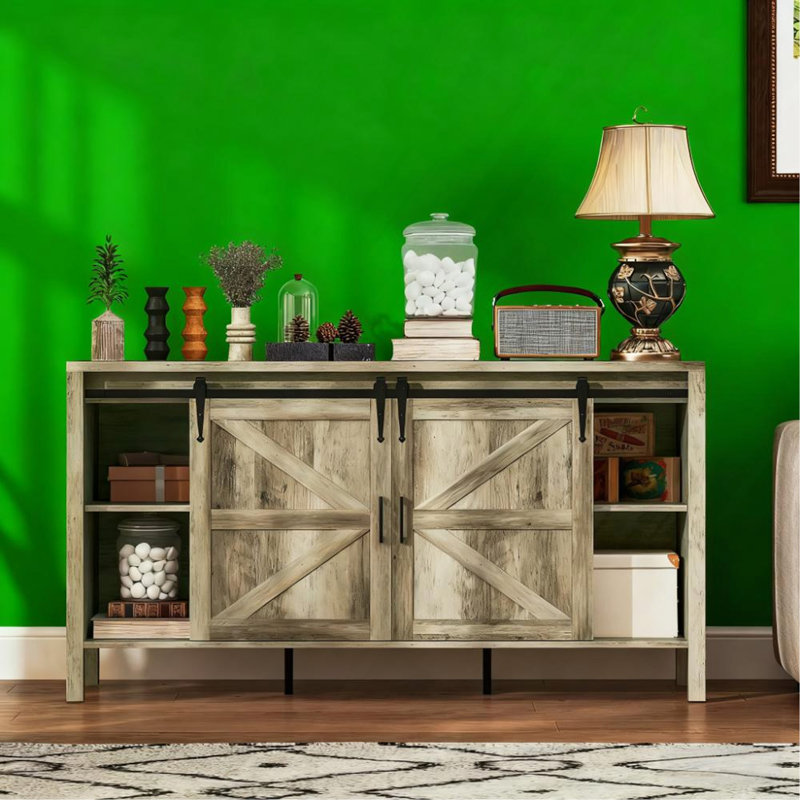 Sideboard 59" With Thick Top Buffet Cabinet