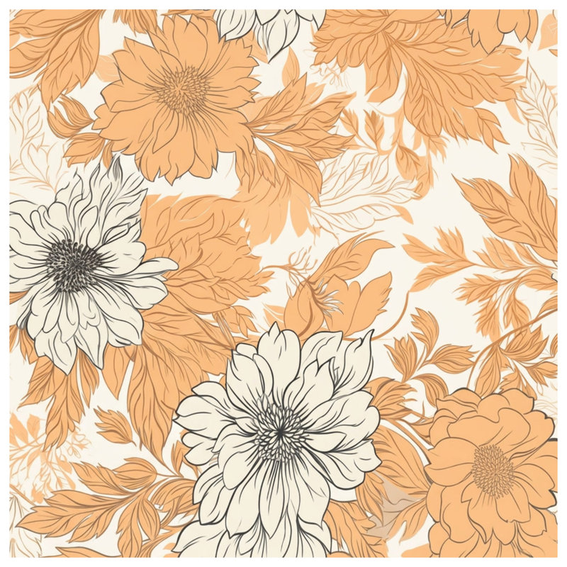 Housses de couette orange et beige, Grand lit