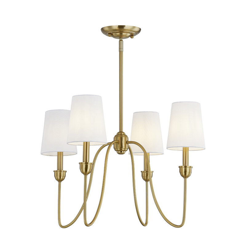 Lustre 4 lumières Portia, doré