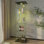 Vitrine H 64,45 po avec 1 porte et 4 tablettes, vitrines modernes avec lumières DEL réglables, bibliothèque de plancher en verre trempé pour salon, chambre à coucher, noir