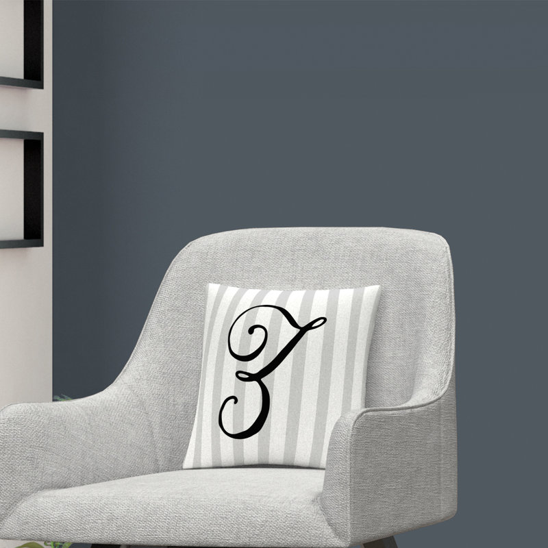 Coussin décoratif à rayures ABC, Z