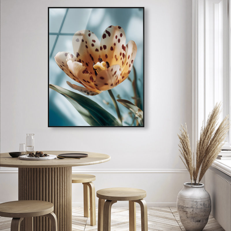 Dapple Bloom II High-Gloss Frameless Acrylic Glass Wall Art Floral & Botanical Print by Oliver Gal, Ready to Hang, 16 x 20