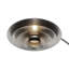 Lampe sur pied à arc 1 lumière Rancho Mirage - 86 po, finition laiton patiné, abat-jour noir mat et feuille d'or, M-121589499