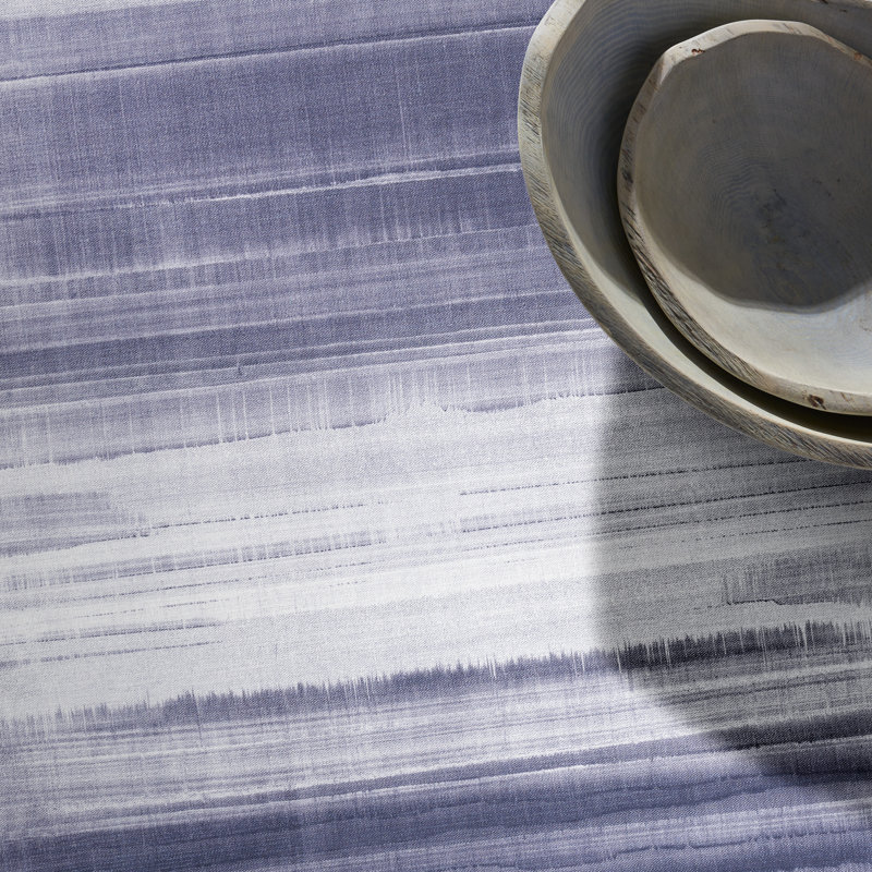 Abstract Machine Washable Polyester/Cotton Area Rug in Gray, Rectangle 3'11" x 5'11"