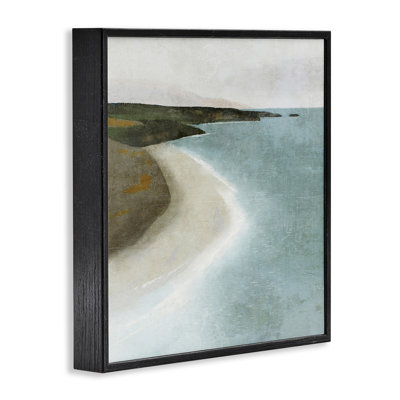 «Simple Serene Coastline», art de la giclée encadrée par Suzanne Nicoll