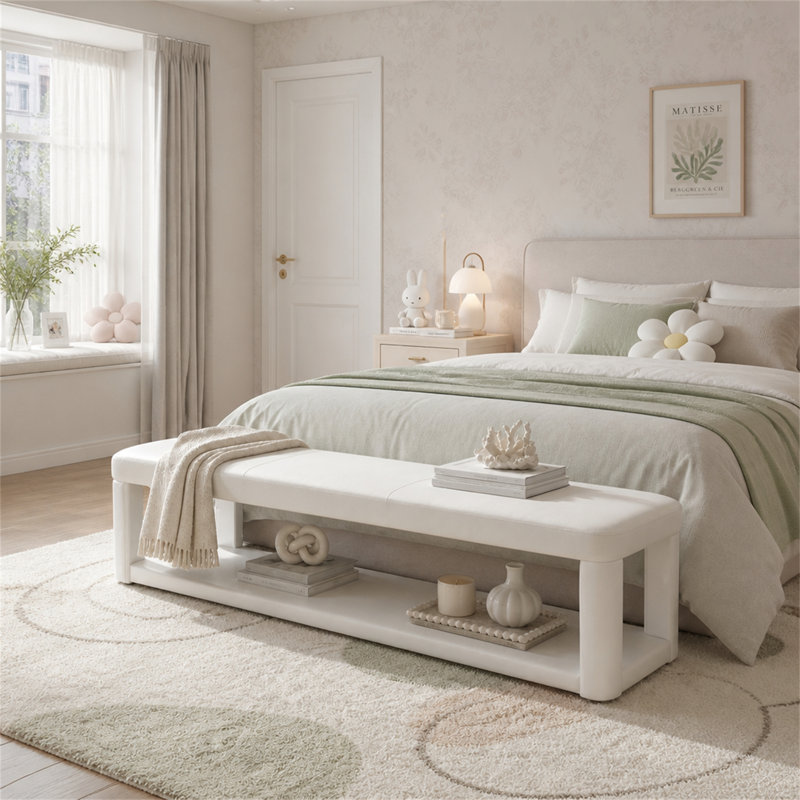 Banc de 55 po pour l'entrée et la chambre à coucher