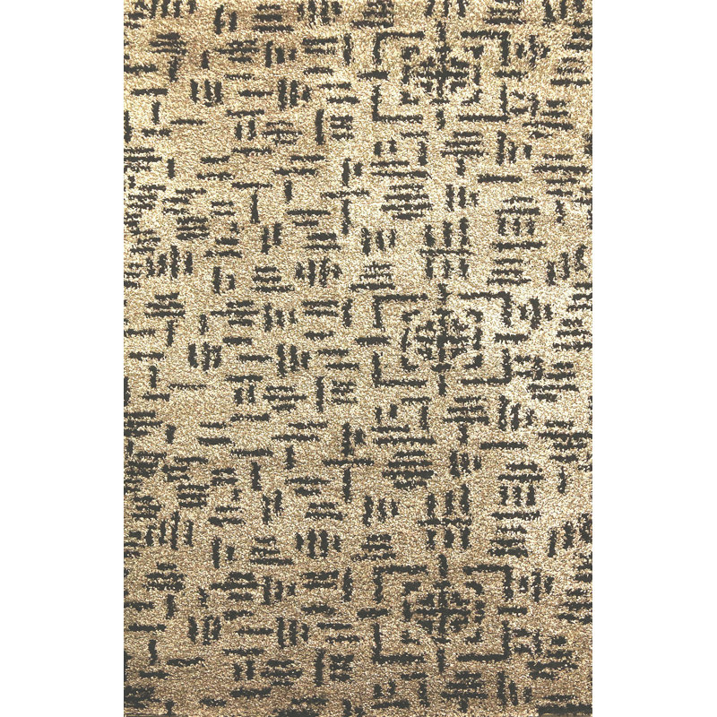 Tapis noir / crème Passion, Rectangle 7 pi 10 po x 10 pi 10 po