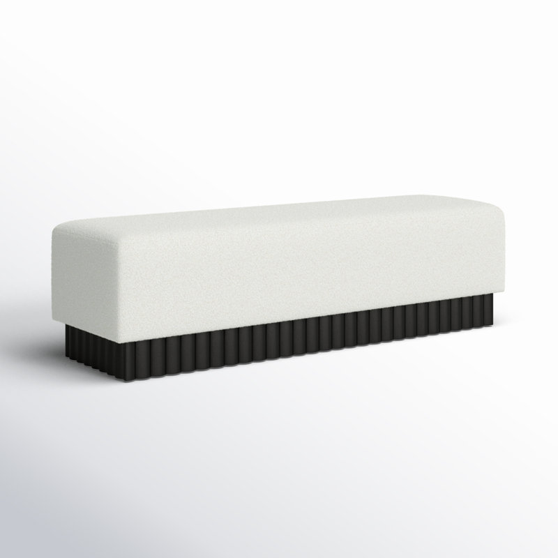 Peridot Upholstered Bench, Black