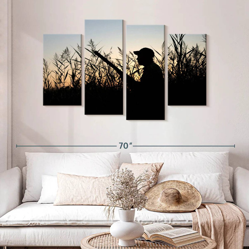 Senne, la silhouette du chasseur, H 32 po x l 52 po