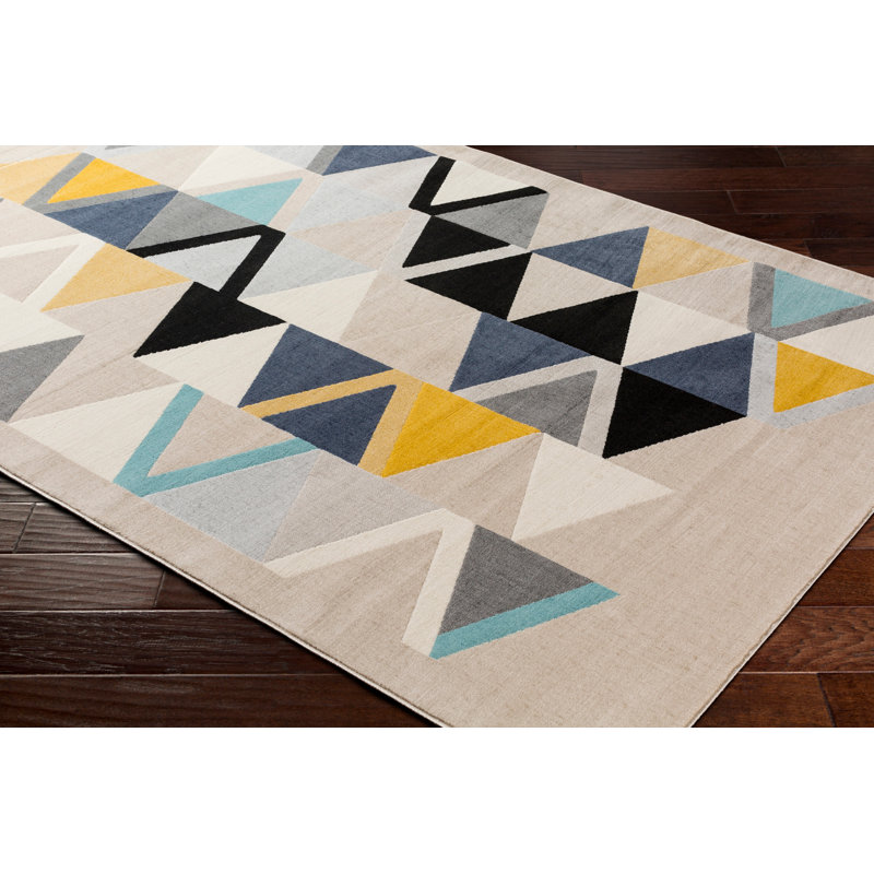 Rockhampton Geometric Area Rug, Runner 78 x 220cm