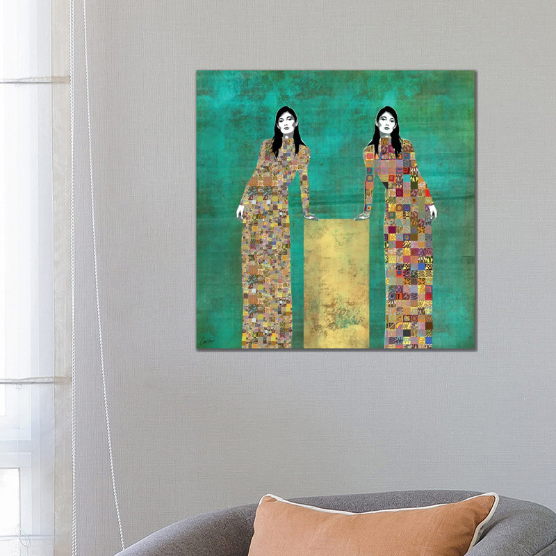 Turn It Around Again On Green 1 Piece Wrapped Canvas Wall Art, 66.04 cm H x 66.04 cm W