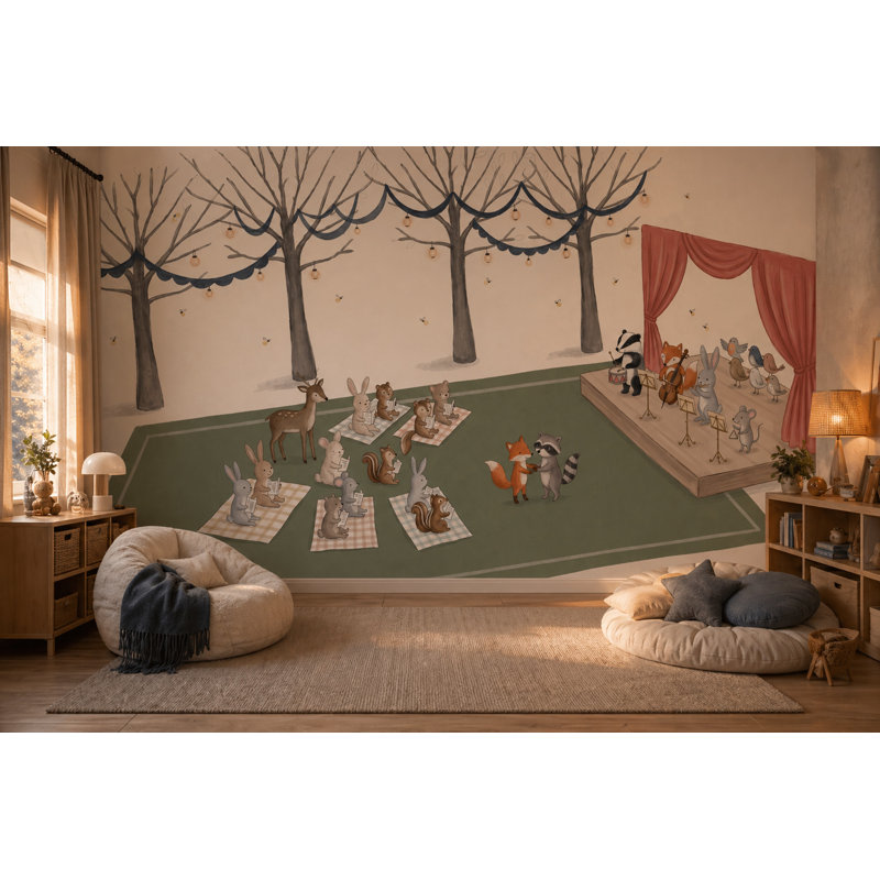 Décoration murale Mute, Non tissé, 140 po x 108 po