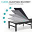  Ensemble de chaises longues 2 pièces en aluminium - réglable en 5 positions, textilène avec noyau en éponge, table d'appoint incluse