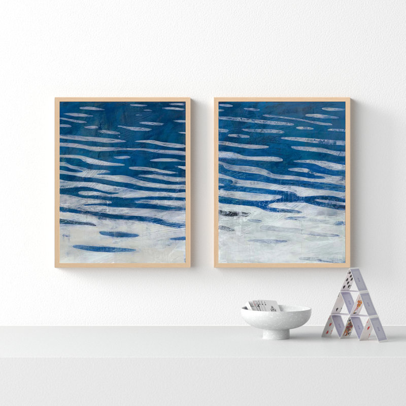 Oceanview By Ivo Stoyanov by Ivo Stoyanov, Brown Framed, 25" H x 40" W x 1.25" D