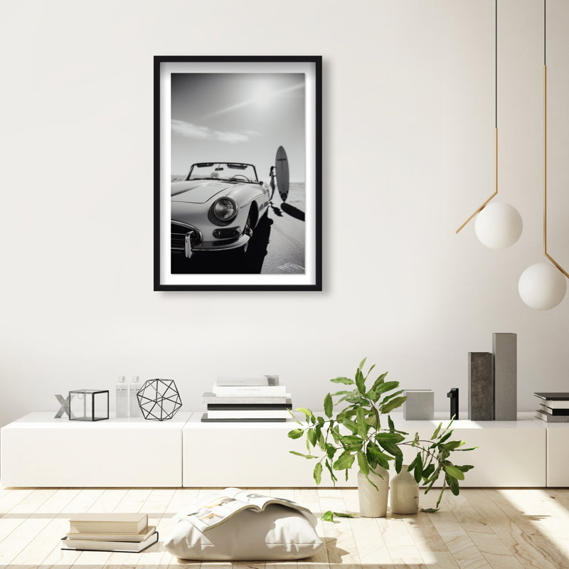 Coast Drift Framed Graphic Art, 31.5"H x 21.5"W, Black Shadowbox