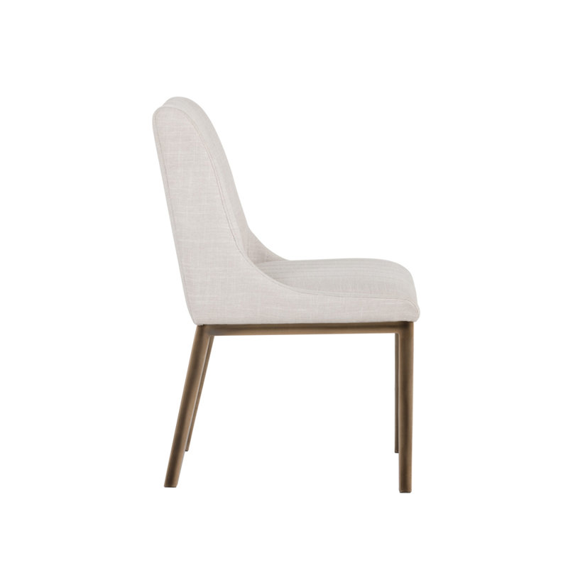 Irongate Upholstered Dining Chair, Beige