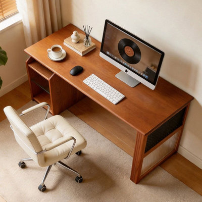 Cherry Rectangular Solid Wood desk