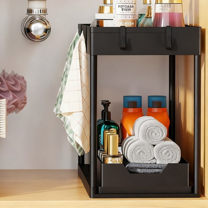 Organisateurs de rangement coulissants polyvalents, organisateurs sous évier / armoire et rangement pour salle de bain et cuisine