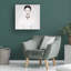 Art mural sur toile tendue - Art mural «Heart» pour le salon, la chambre à coucher ou le bureau - 24 x 24