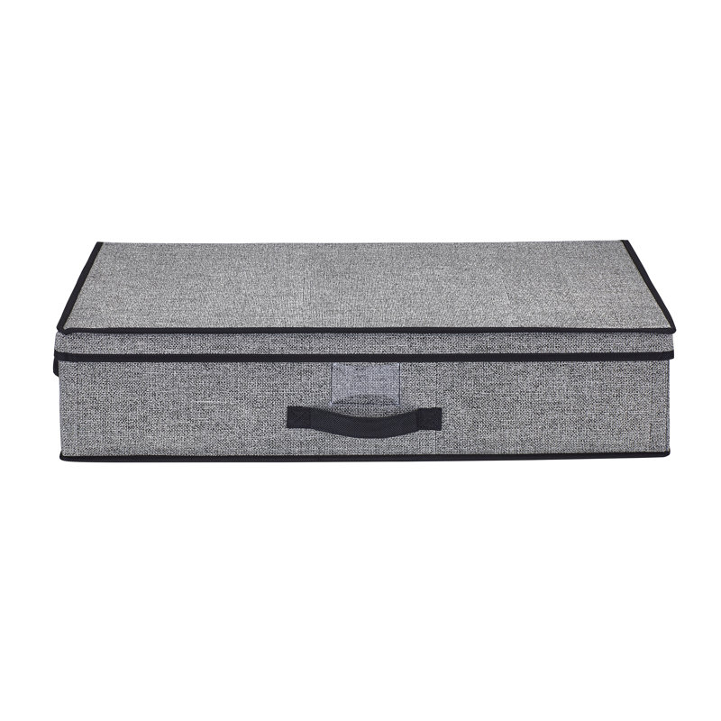 Boîte de rangement en tissu, Noir