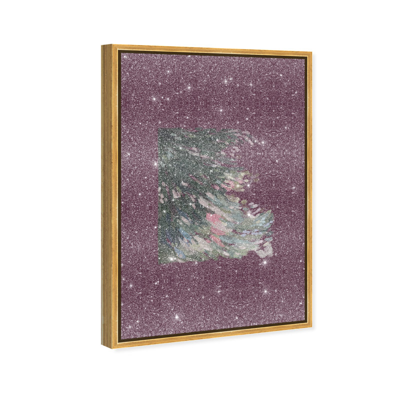 Falling Delicately Print by Oliver Gal, 11"H x 16"W, Gold Floater Frame