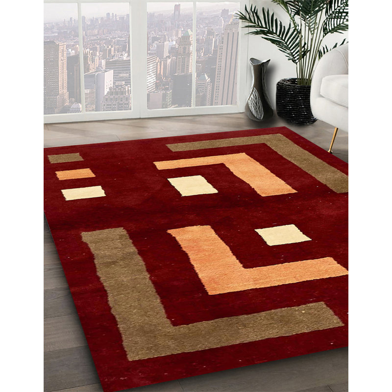 Tapis abstrait moderne 5599, Carré 5 pi