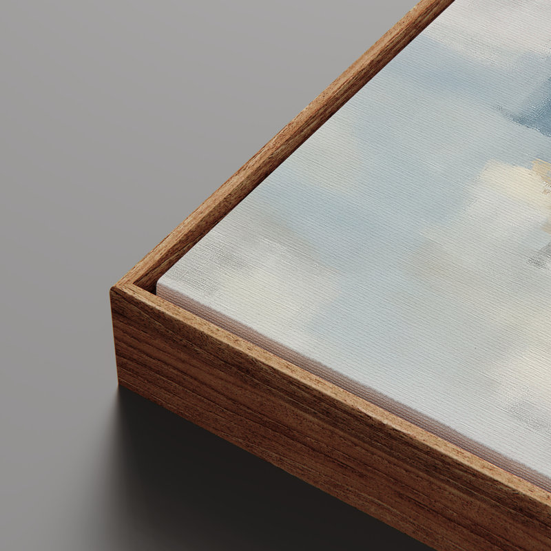 Art mural encadré abstrait rétro antique classique pour chambre à coucher, H 16 po x l 32 po, Naturel