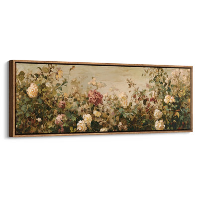 Impression romantique sur une scène de rosier pour salle à manger