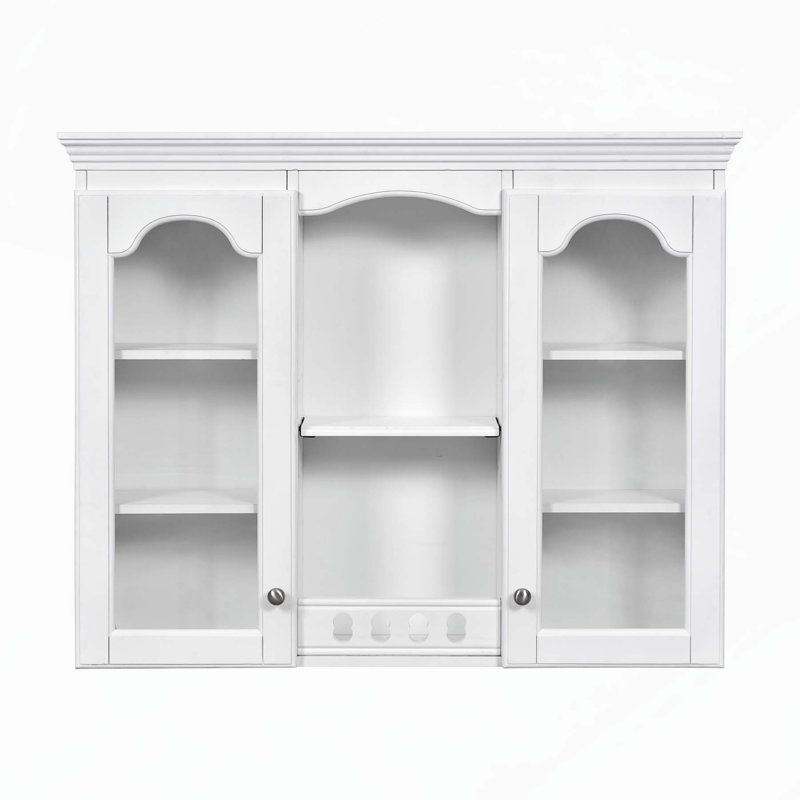 Armoire de salle de bain murale polyvalente avec rangement spacieux et design élégant