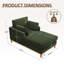 Chaise longue en tissu velours Searle Pierre-269378993