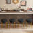 " Tall, Round Bar Stools, Set Of  - Contemporary Upholstered Dining Stools  Kitchens, Coffee Shops And Bar Stores - Includes Sturdy Hardware Support Legs-1947588886-1947588880