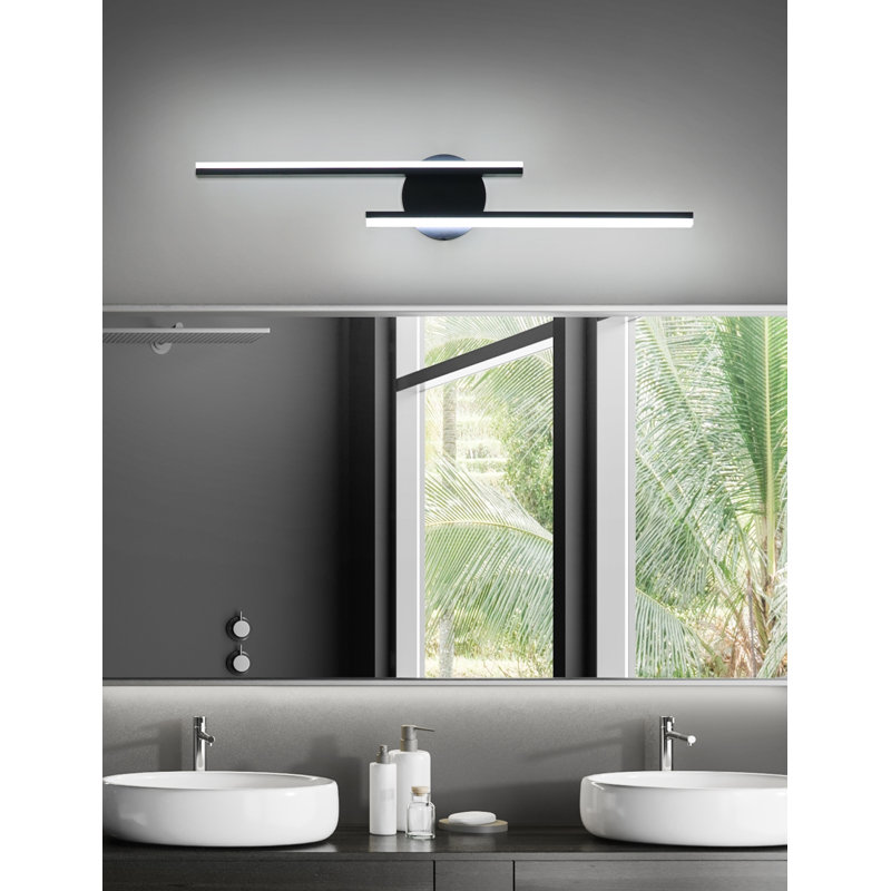 Barre d'éclairage de salle de bain à 2 lumières DEL Ilanny