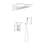 Shower System,Waterfall Rainfall Shower Head With Handheld, Shower Faucet Set For Bathroom Wall Mounted