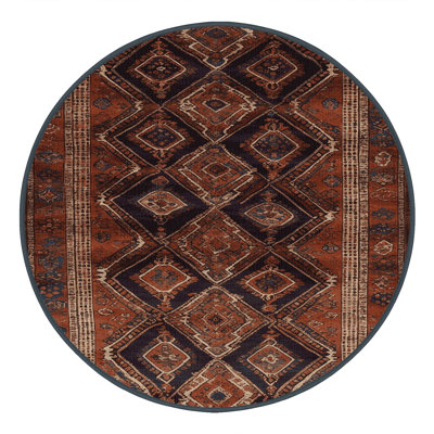 Tapis turc noir lavable à la machine