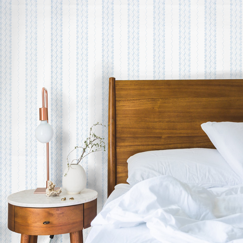 Nauset Stripe Wallpaper, Sienna