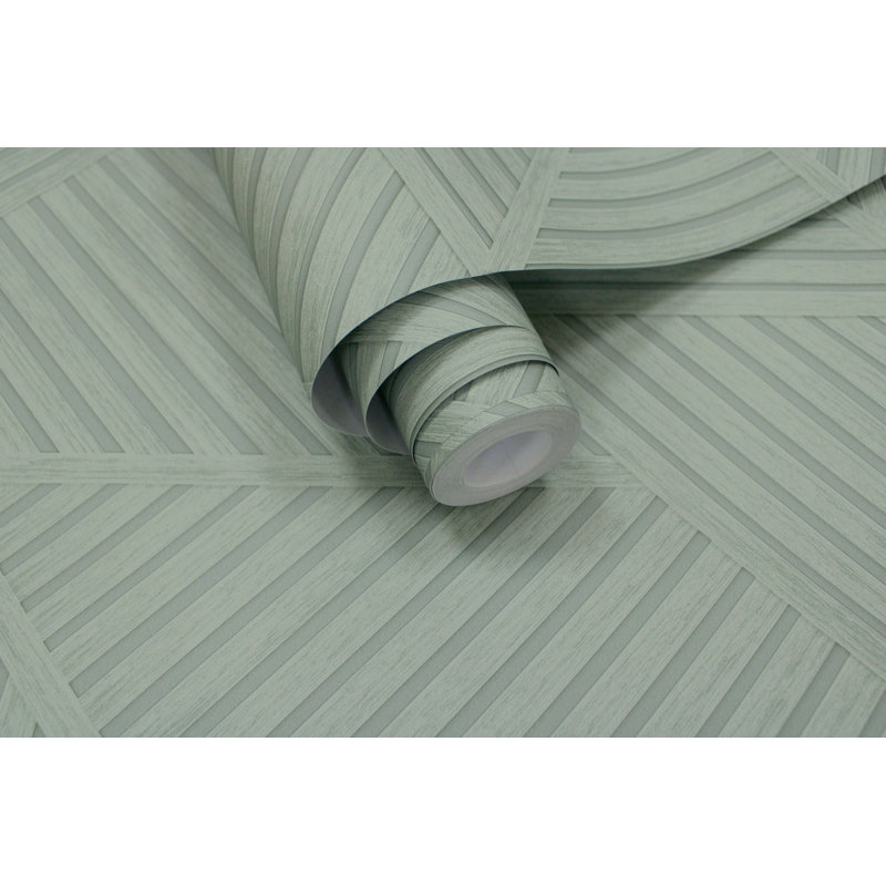 Kasmir 53cm x 10.5cm Matte Wallpaper Roll, Green