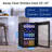 145 Can Beverage Refrigerator And Cooler With Glass Door For Home/Office/Bar-Black
