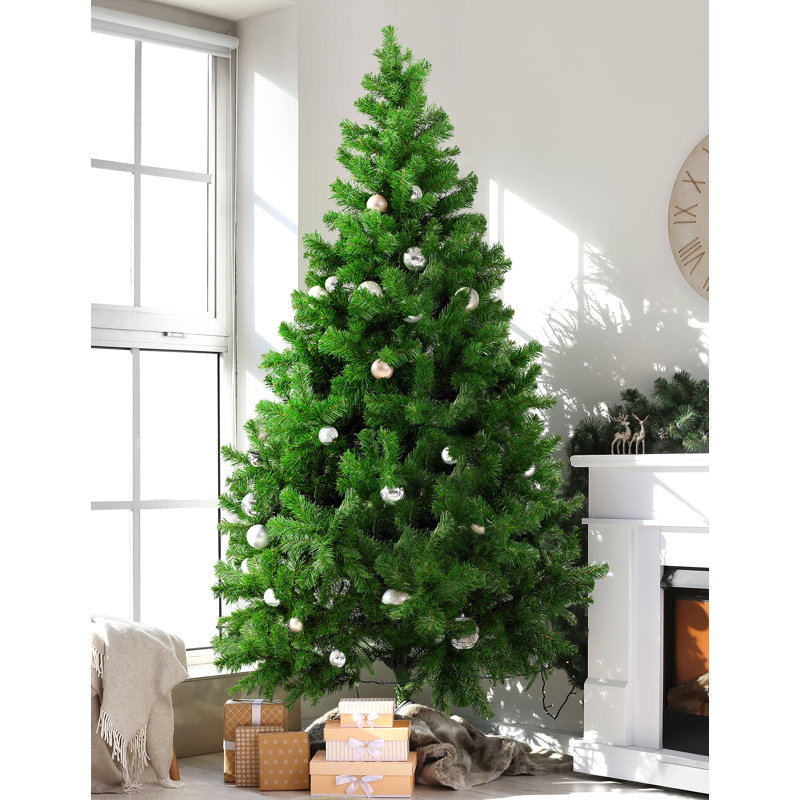 Christmas Tree Riccardo, Extra Thick Artificial Tree, Real PVC Effect Tree, 6.89ft H