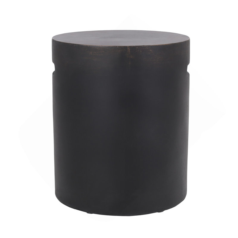 Outdoor Lightweight Concrete Side Table,Copper