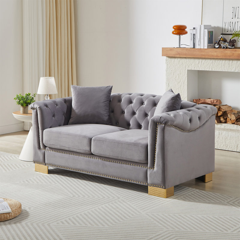 Canapé classique de style moderne, Gris