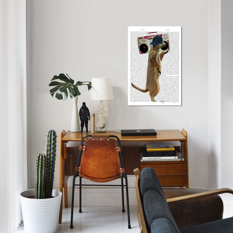 « ghetto blaster », impression sur toile tendue, H 26 po x l 18 po x P 1,5 po, Pas de tapis, Toile tendue